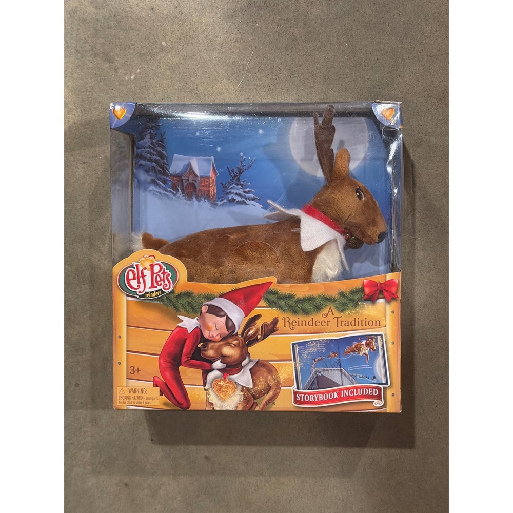 Elf on the Shelf Elf Pets Reindeer Kid Brown New Shelf Wear Storybook Set EPRD3